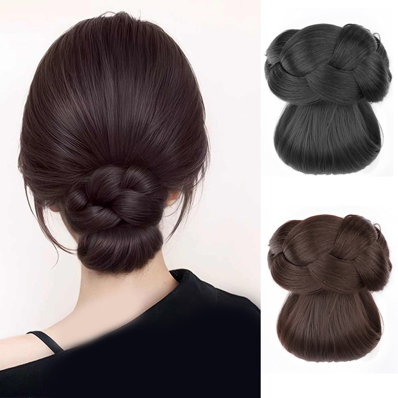 Claw Clip Messy Bun Hair Piece - إكسسوارات الشعر الاصطناعية كعكة تصفيفة الشعر