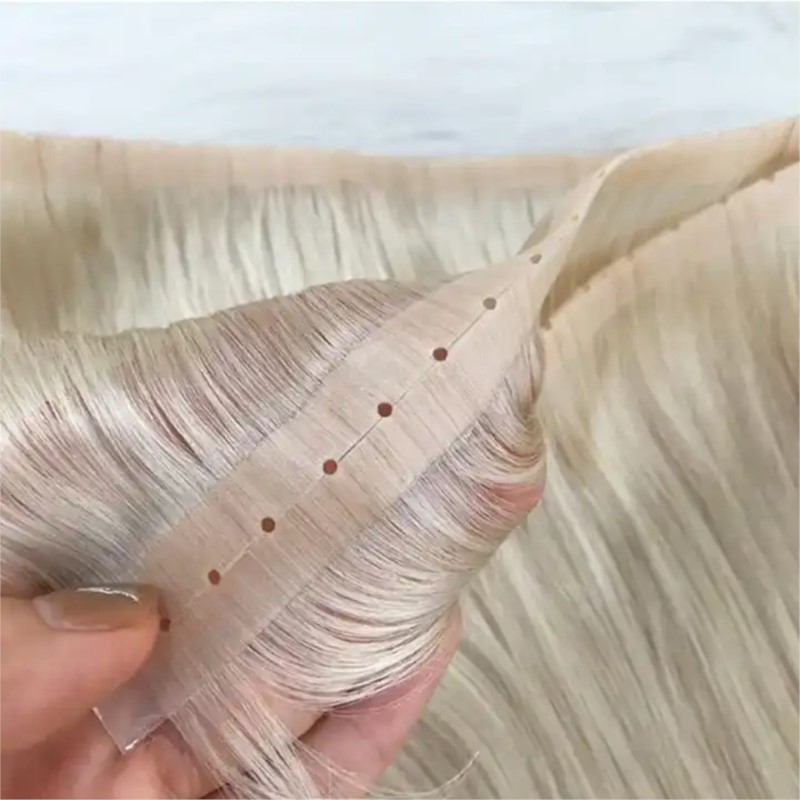 Invisible Tape In Extensions Real Hair - شعر غير مرئي من البولي يوريثان
