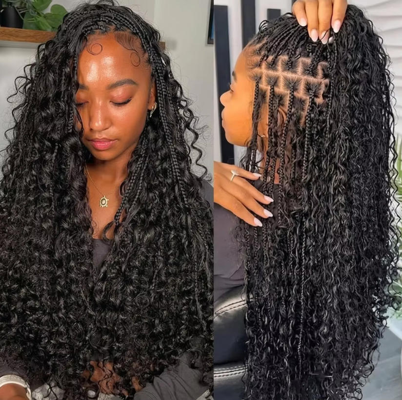 Water Wave Bulk Human Hair For Braiding - شعر بشري سائب غير مُصفف بتموجات