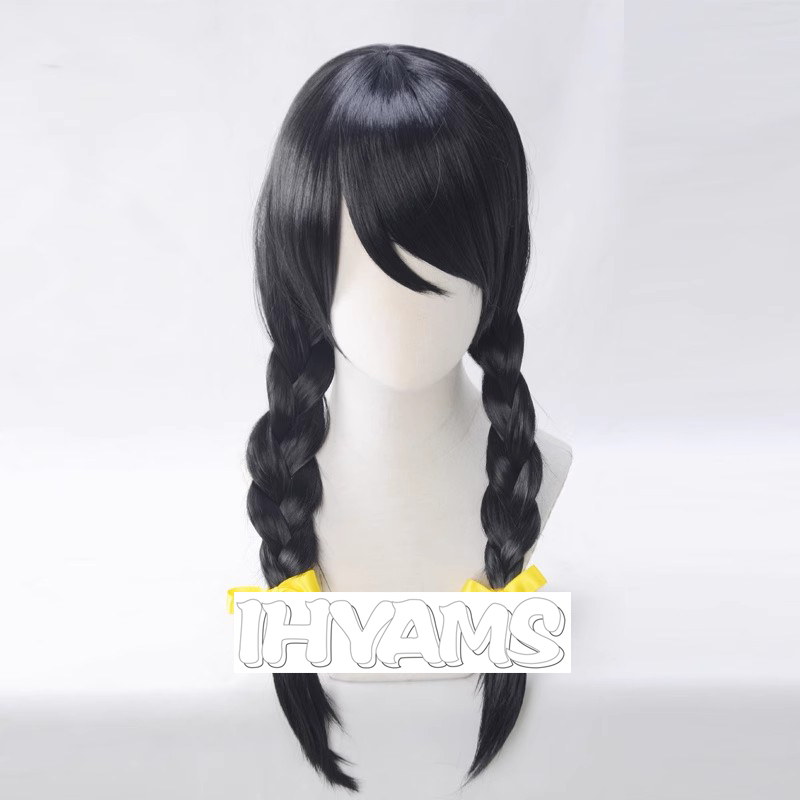 Synthetic Braided Wigs For Black Women - Bakemonogatari Hanekawa Tsubasa شعر مستعار تأثيري