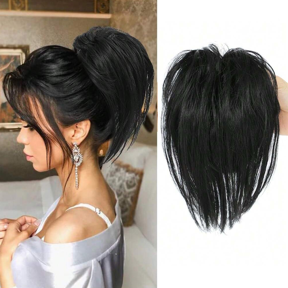 Claw Clip Messy Bun Hair Piece - وصلات شعر صناعية للنساء، ذيل حصان
