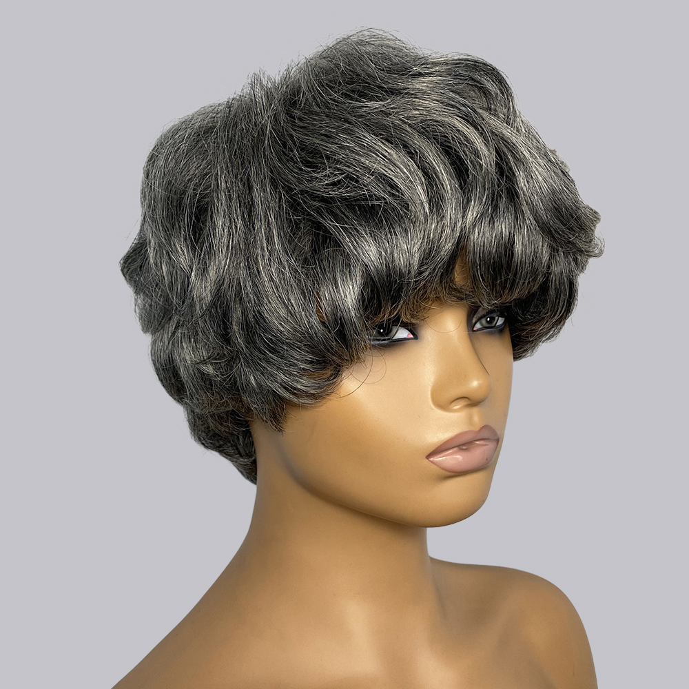 Short Pixie Cut Wig Human Hair Cheap - شعر مستعار بشري من بيكسي كات