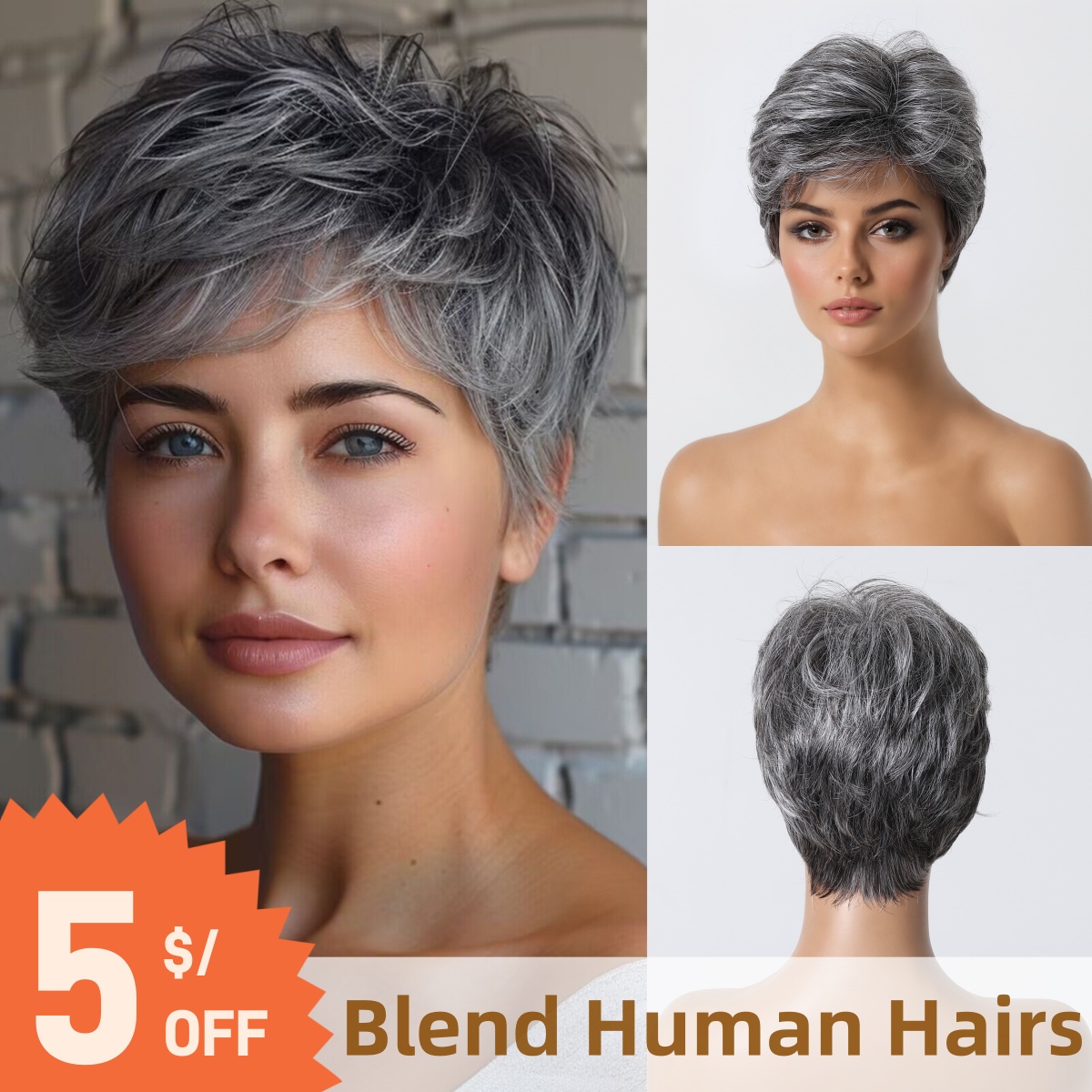 Short Pixie Cut Wig Human Hair Cheap - قصيرة عابث قطع شعر مستعار بشري