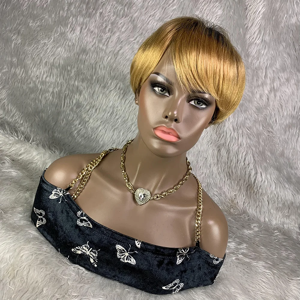 Short Pixie Cut Wig Human Hair Cheap - 8 بوصة قصيرة شعر ريمي شعر