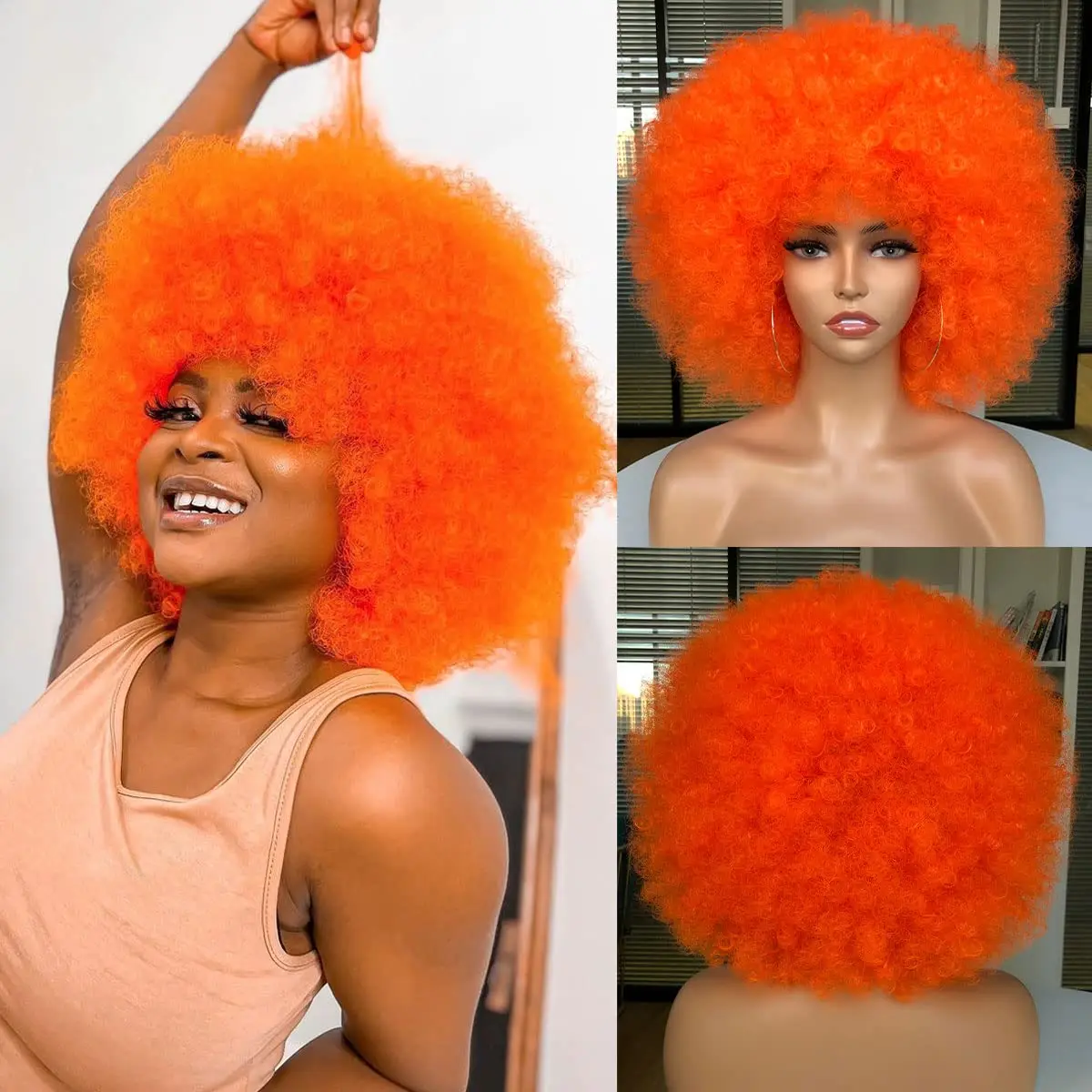 شعر مستعار أفريقي صناعي للنساء - مراجعة Synthetic Braided Wigs For Black Women وسعره