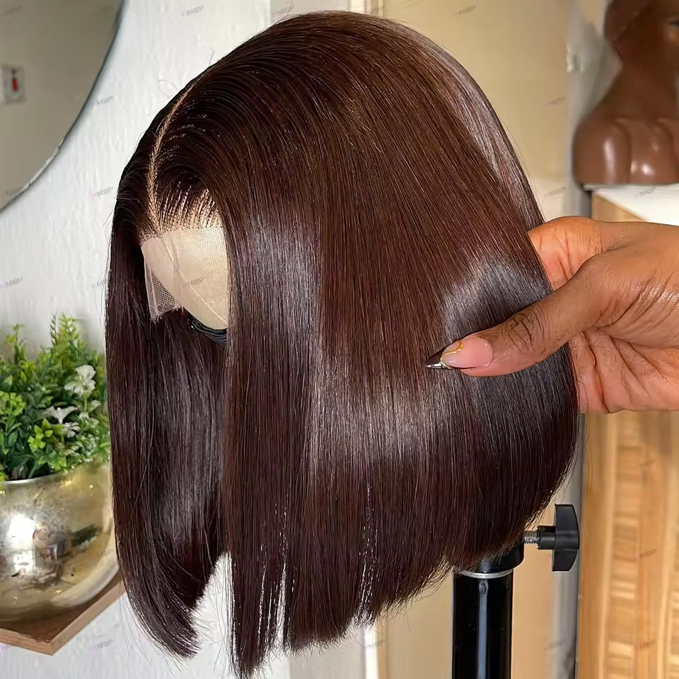13X4 الشوكولاته براون مستقيم ب - مراجعة Glueless Wear And Go Human Hair Wig وسعره