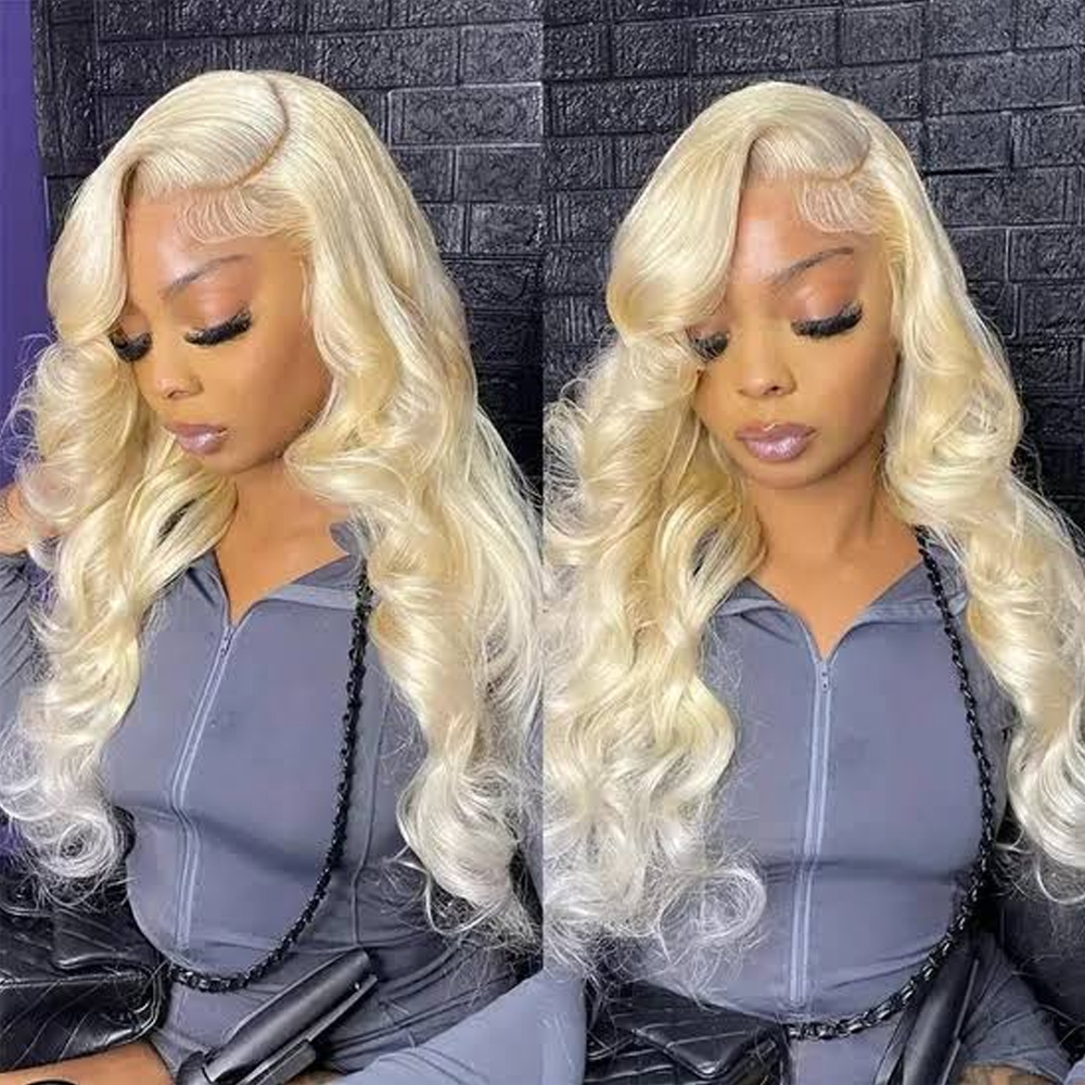 باروكات شعر بشري برازيلي مموج  - مراجعة 613 Blonde Body Wave Lace Front Wig وسعره