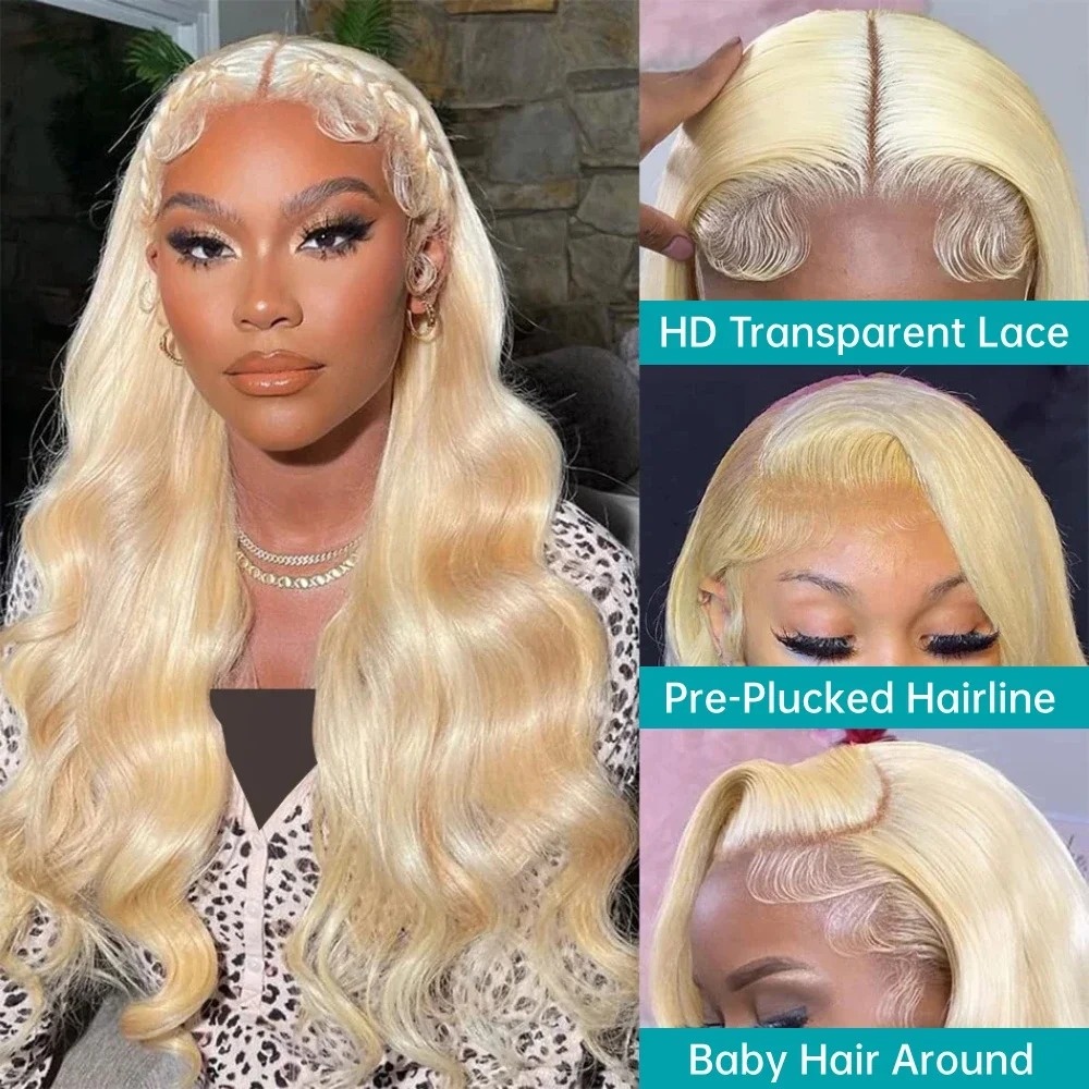 باروكة شعر بشري أشقر 613 بتموج - مراجعة 613 Blonde Body Wave Lace Front Wig وسعره