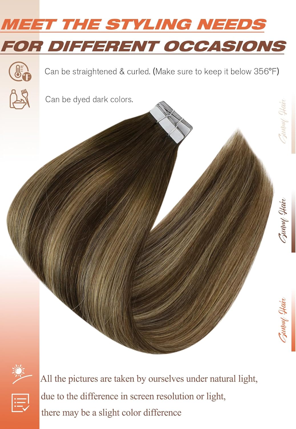 وصلات شعر ريمي من فيساني، شعر  - مراجعة Invisible Tape In Extensions Real Hair وسعره