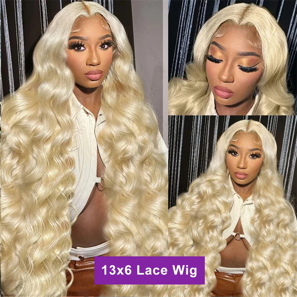 Finros الجسم موجة 13x6 HD شفاف - مراجعة 613 Blonde Body Wave Lace Front Wig وسعره
