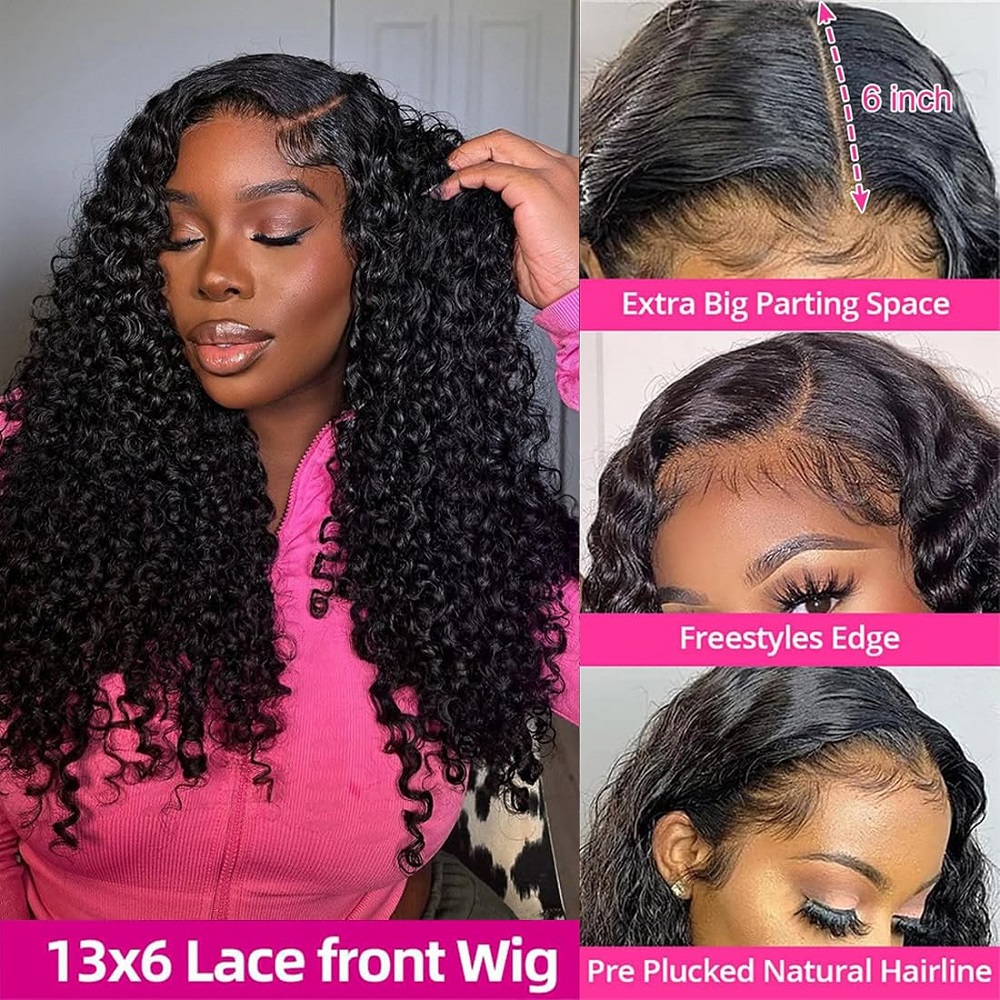 شعر مستعار بشري مموج بورمي طبي - مراجعة Human Hair Wigs وسعره