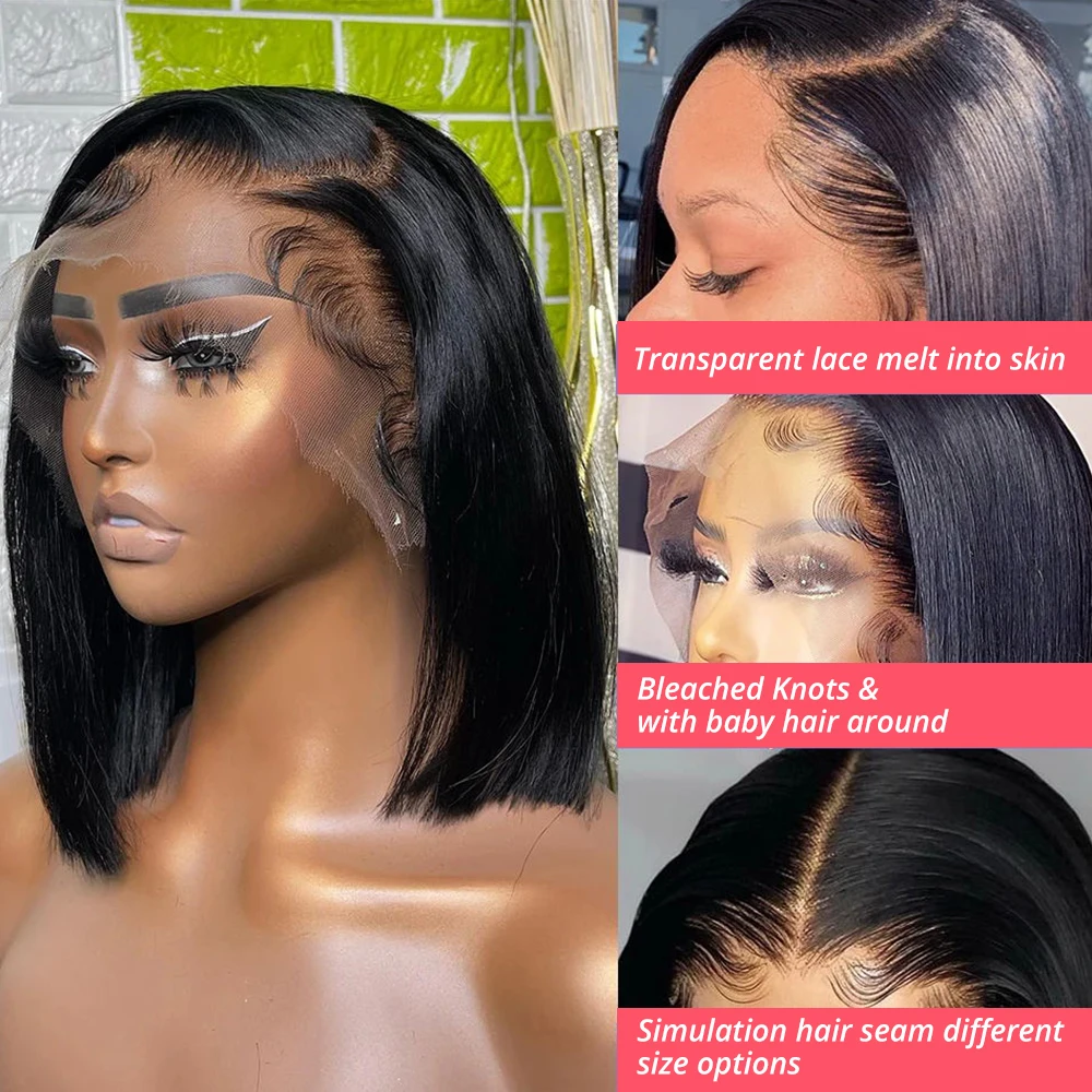 شعر مستعار بوب قصير ومستقيم بك - مراجعة Glueless Wear And Go Human Hair Wig وسعره
