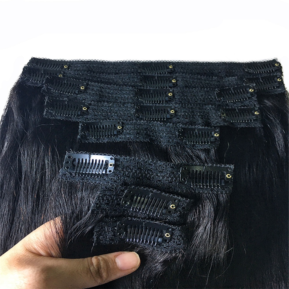 وصلات شعر بشري بمشبك طبيعي مست - مراجعة Seamless Clip In Hair Extensions Human Hair وسعره
