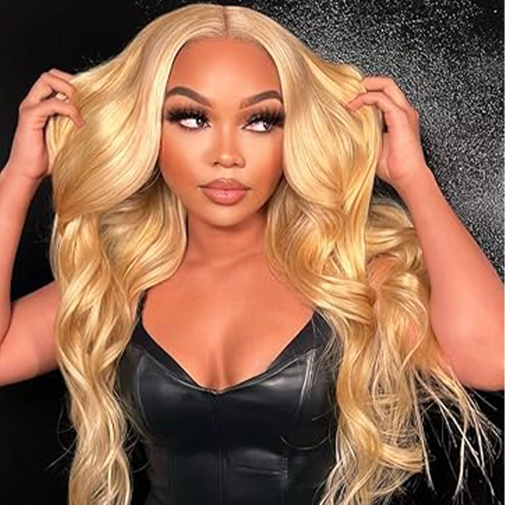باروكة شعر طبيعي بلون أشقر 613 - مراجعة 613 Blonde Body Wave Lace Front Wig وسعره
