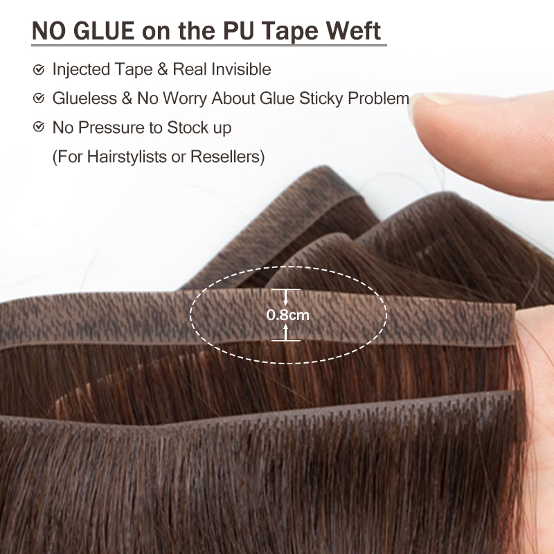 imible Long Tape PU Weft انسان - مراجعة Invisible Tape In Extensions Real Hair وسعره