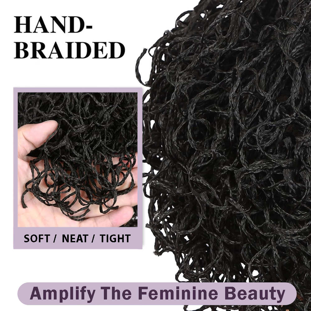 مزدوج كامل الدانتيل تويست صندو - مراجعة Synthetic Braided Wigs For Black Women وسعره
