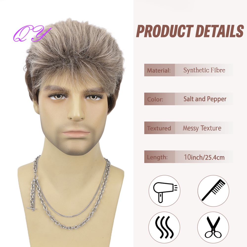 شعر مستعار صناعي قصير بني فاتح - مراجعة Synthetic Wigs وسعره