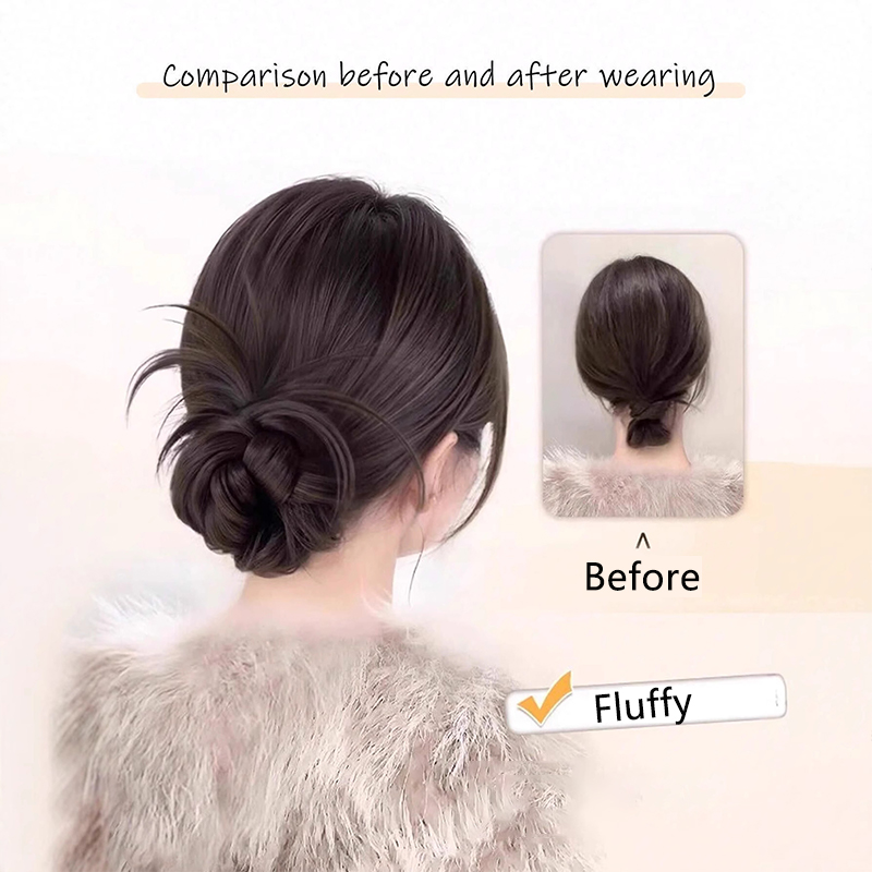 قطعة شعر مجعدة ومزخرفة بمشبك ت - مراجعة Claw Clip Messy Bun Hair Piece وسعره