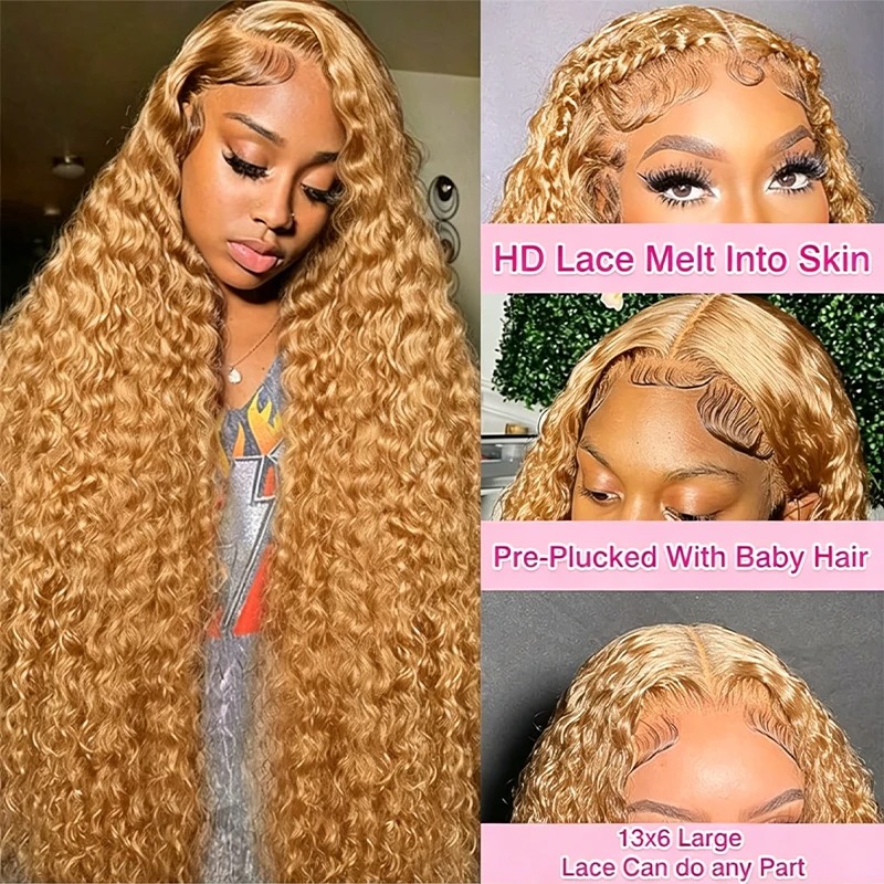 34 38 بوصة العسل شعر مستعار أش - مراجعة Human Hair Wigs وسعره