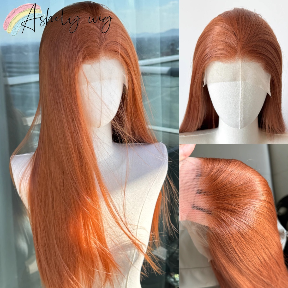شعر مستعار برتقالي للنساء، شعر - مراجعة Lace Front Wigs وسعره