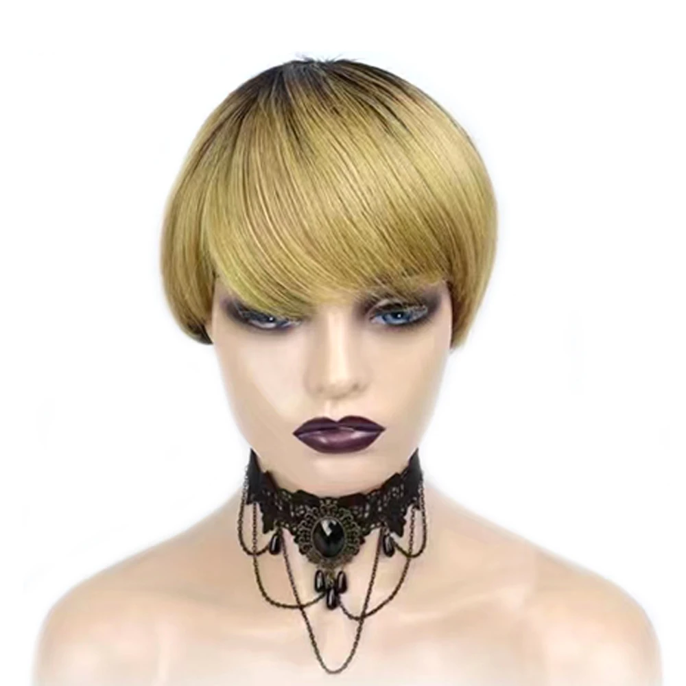 8 بوصة قصيرة شعر ريمي شعر مستع - مراجعة Short Pixie Cut Wig Human Hair Cheap وسعره