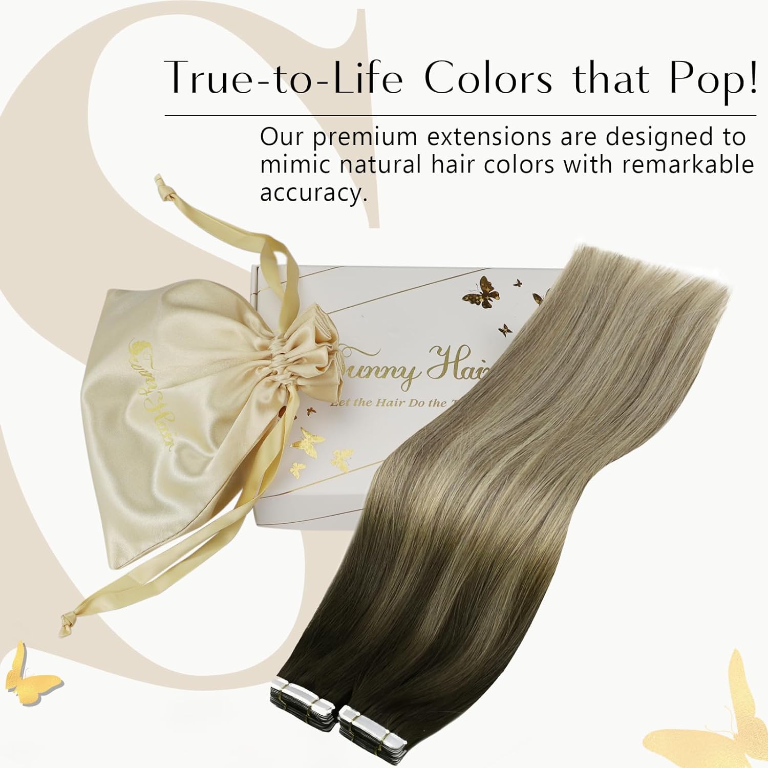وصلات شعر فيساني اللاصقة، شعر  - مراجعة Invisible Tape In Extensions Real Hair وسعره