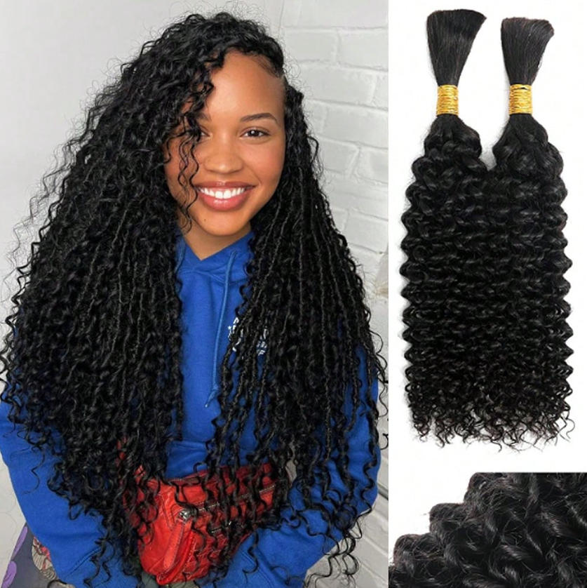 شعر بشري للضفائر بدون خصلات، م - مراجعة Water Wave Bulk Human Hair For Braiding وسعره